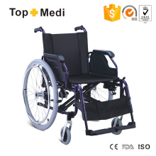 Fauteuil roulant manuel léger en aluminium confortable de Topmedi